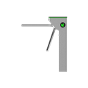 ZKTeco | Bi-directional turnstile, adjustable resistance, stainless steel