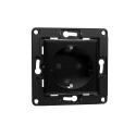 Shelly · Unterputz Zubehör · "Wall Socket EU" · Wandsteckdose · Schwarz - 213333 - 1