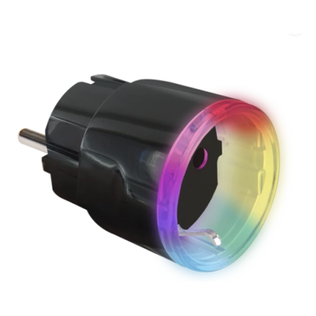 Shelly · Plug & Play · "Plus Plug S" · Adapter plug · 12A · Measuring function · WLAN · BT · Black - 217117 - 1