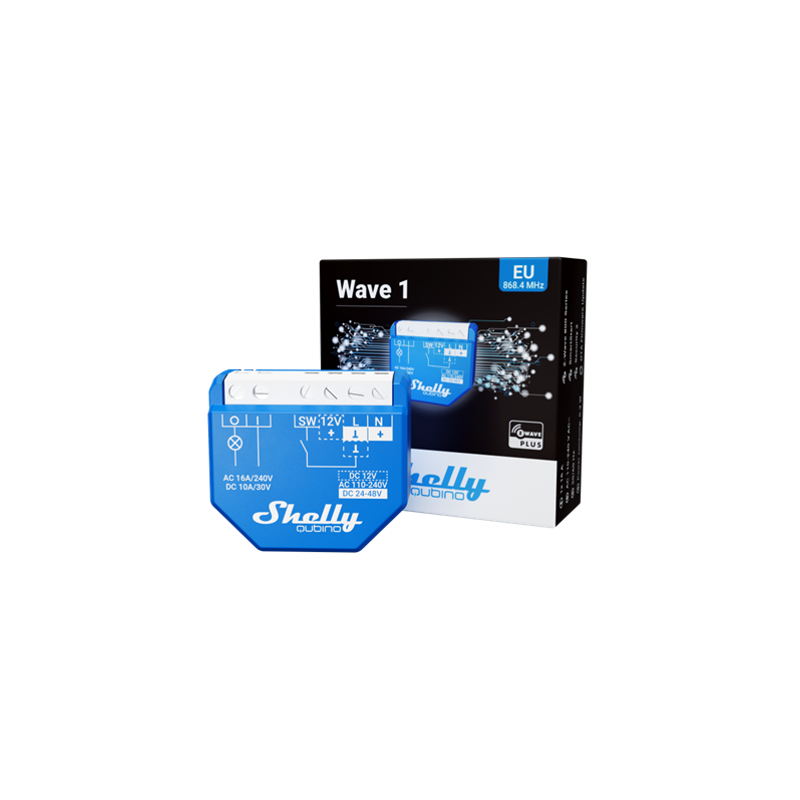 Shelly · Unterputz · "Wave 1" · Relais · max 16A · 1 Kanal · Z-Wave - 217904 - 1