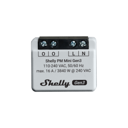 Shelly · Flush-mounted · "Plus PM Mini Gen. 3" · WLAN · BT