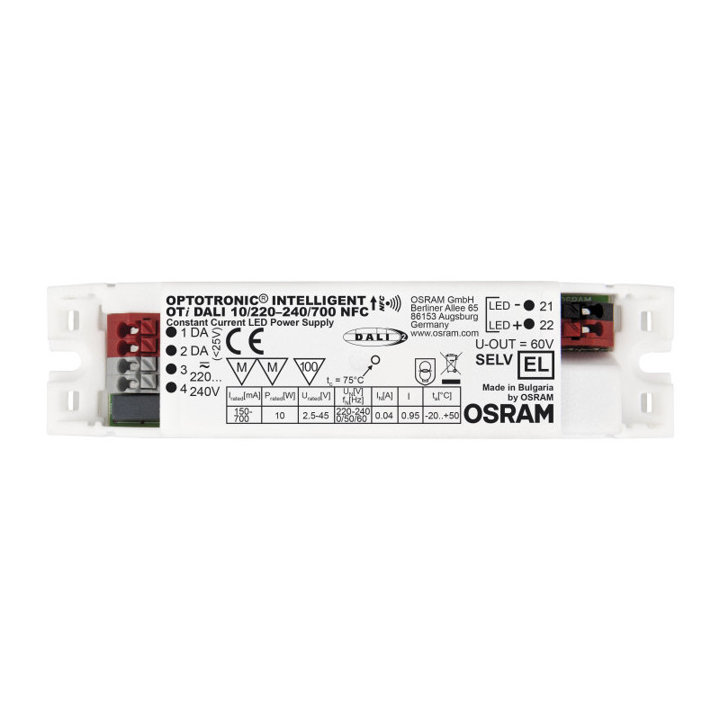 Osram power supply - CC Driver 150~700mA, 2.5~45V dali NFC - 167849 - 2