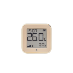 Shelly · Plug & Play · "H&T Gen. 3 Mocha" · Temperatur- & Feuchtigkeitssensor · WLAN · BT · USB C / Batterie (n.e.) - 222765 