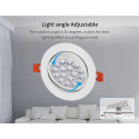 Synergy 21 LED Panel Round 9W RGB-WW with radio and WLAN pivoting*Milight/Miboxer* - 148144 - 2