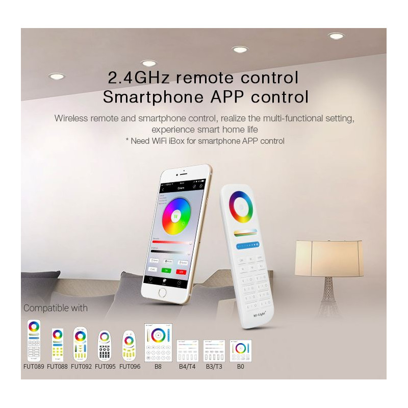 Synergy 21 LED Panel Round 18W RGB-WW with radio and WLAN *Milight/Miboxer* - 153394 - 2