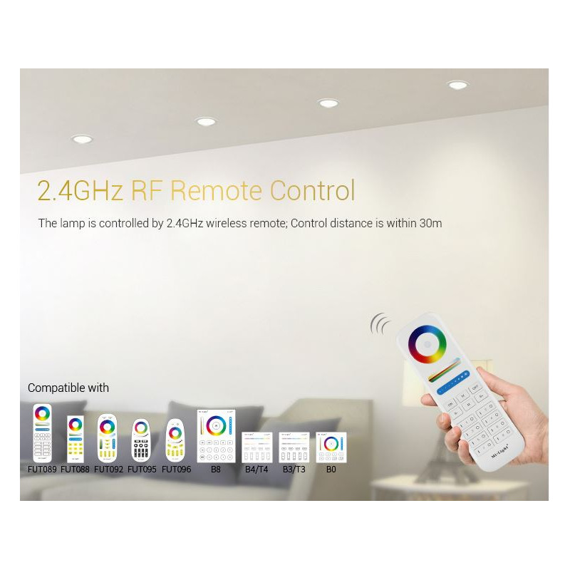 Synergy 21 LED Panel Round 9W RGB-WW with radio and WLAN *Milight/Miboxer* - 167822 - 2