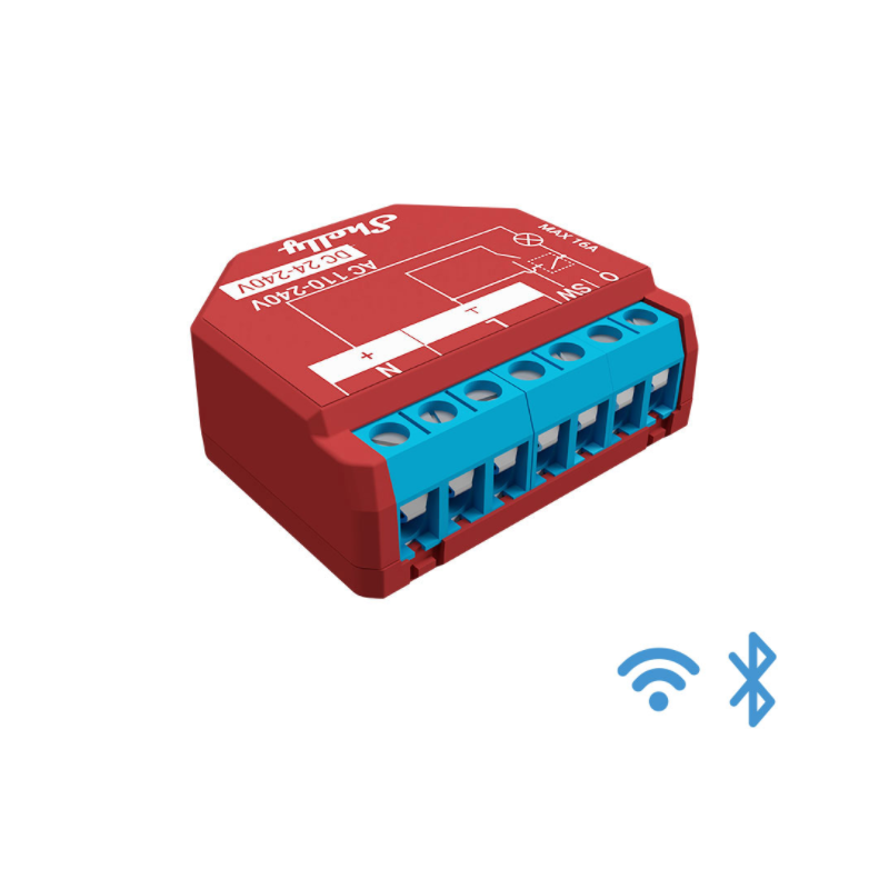 Shelly · Flush-mounted · "Plus 1PM" · Relay · max. 16A · 1 channel · Measuring function · WLAN · BT - 201819 - 3