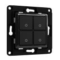 Shelly · Flush-mounted accessories · "Wall Switch 4" · Wall switch · 4-way · Black - 206440 - 3