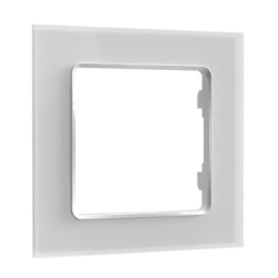 Shelly · Flush-mounted accessories · "Wall Frame 1" · Wall switch frame · 1-way · White - 206478 - 1