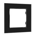 Shelly · Flush-mounted accessories · "Wall Frame 1" · Wall switch frame · 1-way · Black - 206479 - 1