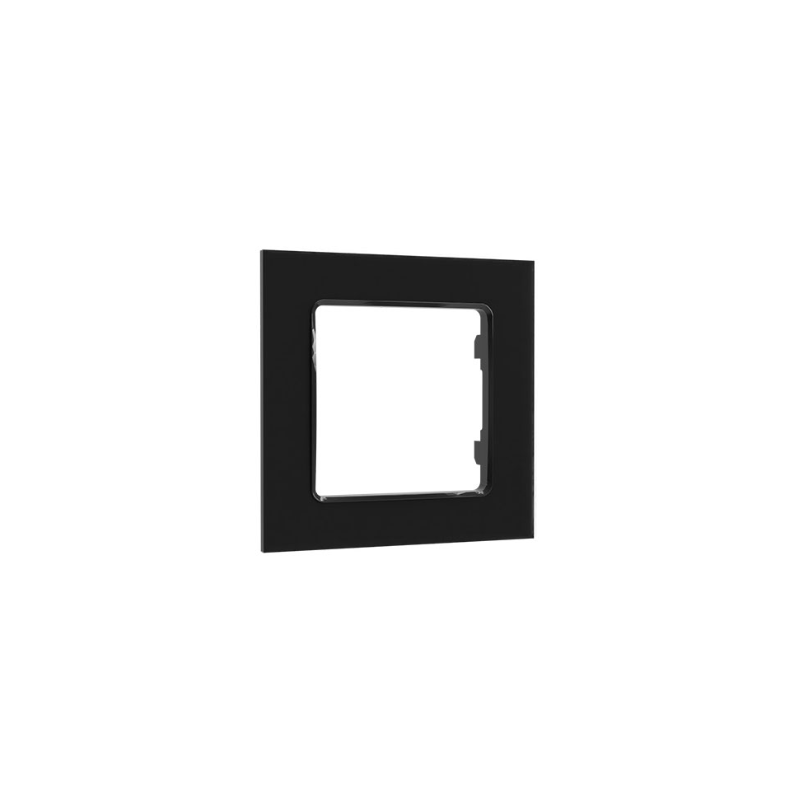 Shelly · Flush-mounted accessories · "Wall Frame 1" · Wall switch frame · 1-way · Black - 206479 - 1
