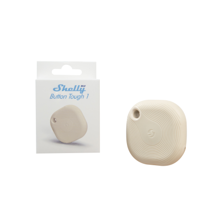 Shelly · Plug & Play · "Blu Button Tough Ivory" · Schalter & Dimmer · Bluetooth · Batterie · Hellbeige - 227569 - 1