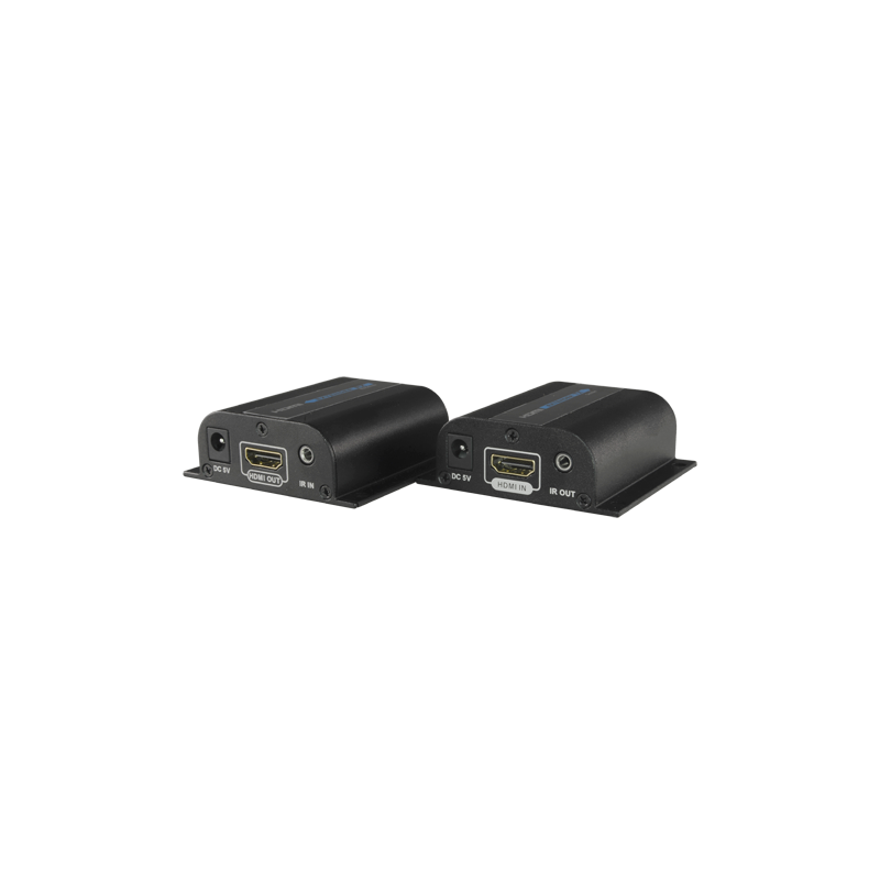 HDMI aktiver Extender 4K  - Sender und Empfänger - Bereich 120 m über Kabel UTP Cat 6 - IR-Übertragung - Ermöglicht Punkt-zu-Pun