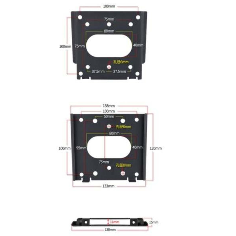 VESA wall mount for tablet, monitors very flat with securing option 7.5 & 10 cm - 222896 - 3