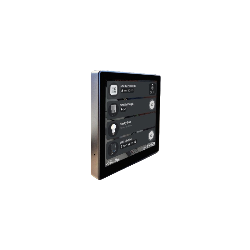 Shelly · flush-mounted · "Wall Display" · Android · WLAN · black - 217051 - 3