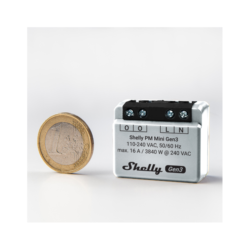Shelly · Flush-mounted · "Plus PM Mini Gen. 3" · WLAN · BT - 222761 - 2