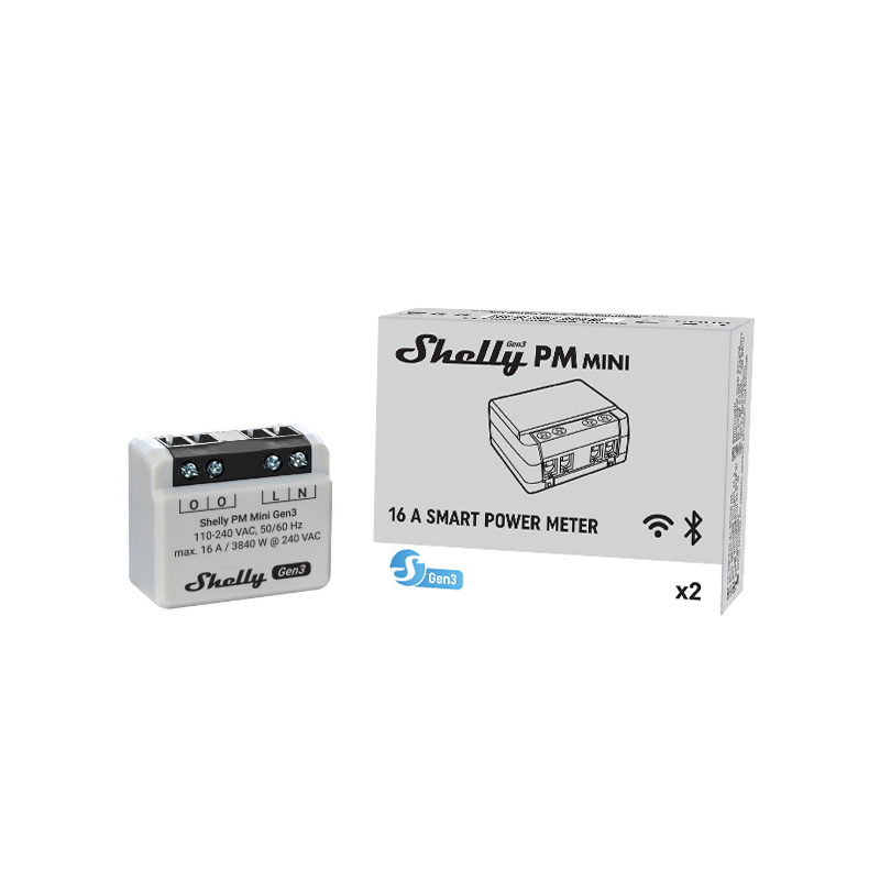 Shelly · Flush-mounted · "Plus PM Mini Gen. 3" · WLAN · BT - 222761 - 3