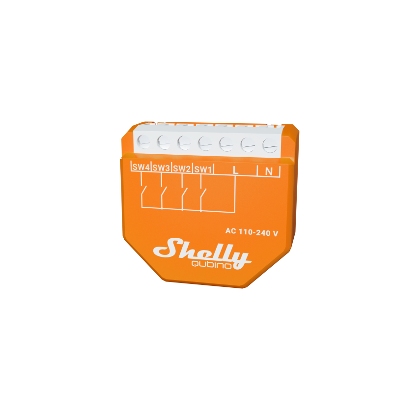 Shelly · Flush-mounted · "Wave i4" · Scene activator · 12 actions · Z-Wave - 224174 - 2