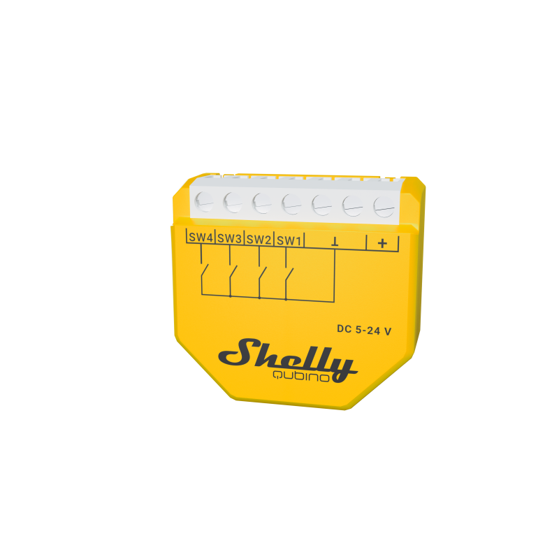 Shelly · Flush-mounted · "Wave i4 DC" · Scene activator · 12 actions · Z-Wave - 224175 - 2