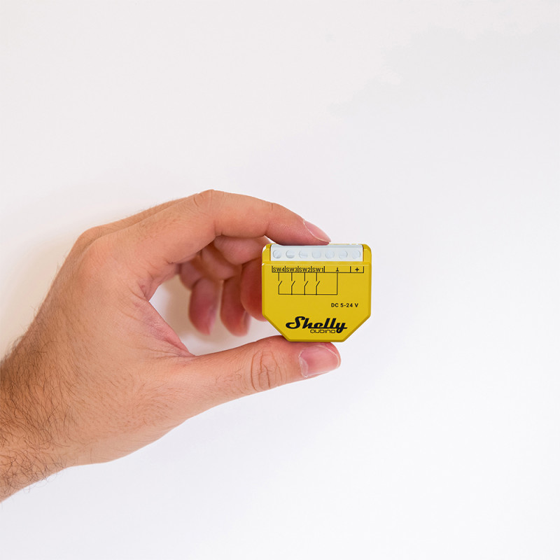 Shelly · Flush-mounted · "Wave i4 DC" · Scene activator · 12 actions · Z-Wave - 224175 - 3