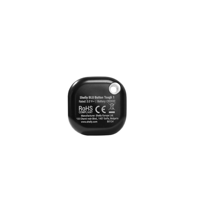 Shelly · Plug & Play · "Blu Button Tough Black" · Schalter & Dimmer · Bluetooth · Batterie · Schwarz - 227568 - 3