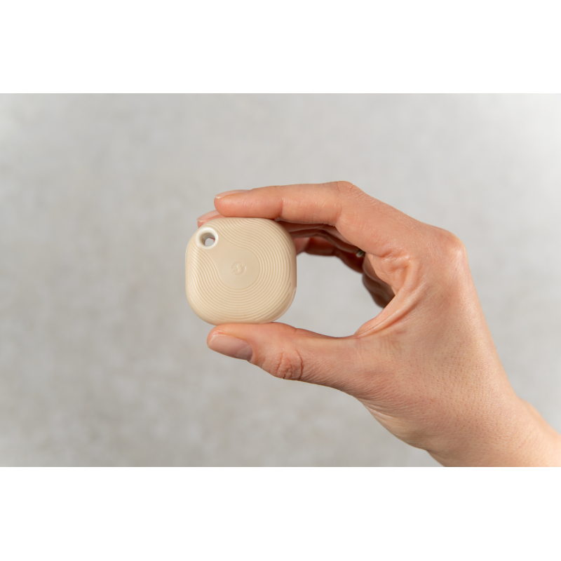 Shelly · Plug & Play · "Blu Button Tough Mocha" · Switch & Dimmer · Bluetooth · Battery · Dark beige - 227570 - 2