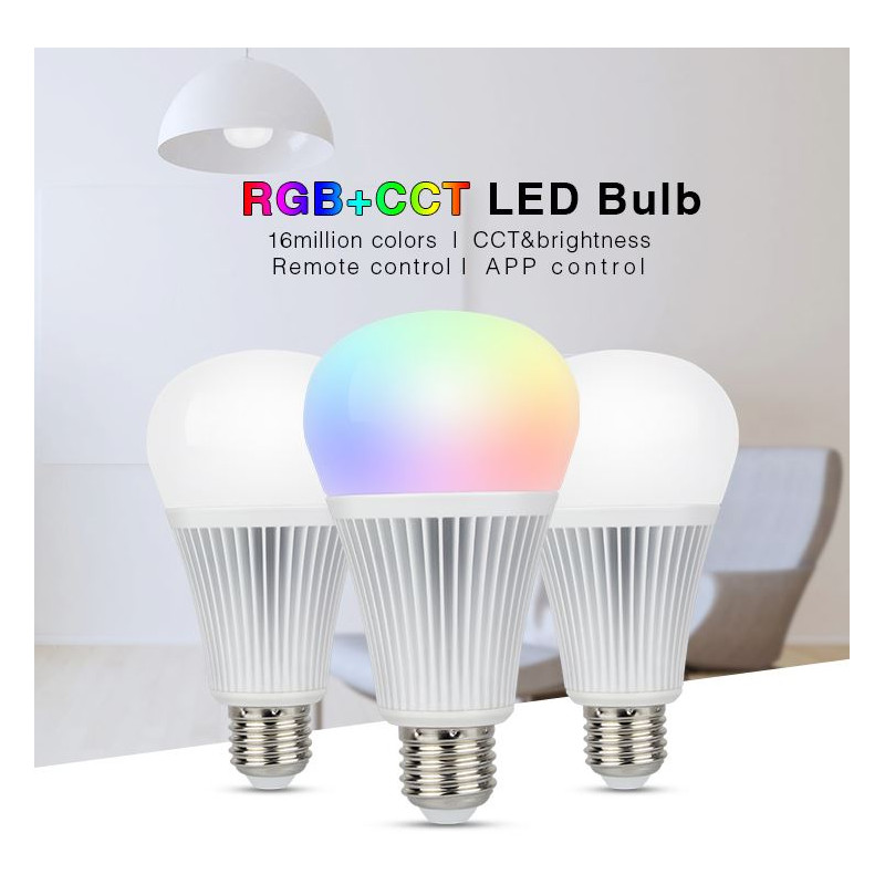 Synergy 21 LED Retrofit E27 9W RGB-WW (RGB-CCT) Lampe mit Funk und WLAN *Milight/Miboxer* - 149923 - 2