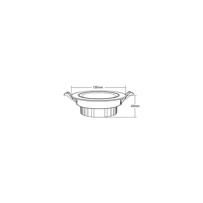 Synergy 21 LED Panel Round 9W RGB-WW with radio and WLAN pivoting*Milight/Miboxer* - 148144 - 3