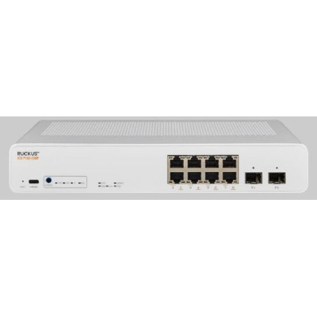 CommScope Ruckus Switch Full Managed Layer3 12 Port Â&bull 2x 10 GbE Â&bull 2x 2.5 GbE Â&bull 6x 2.5 GbE Â&bull PoE Budget 24