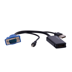 VGA+Audio Adapter zu HDMI - Konvertiert einen...
