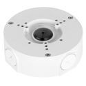 Junction box - For bullet or dome cameras - Suitable for outdoor use - Ceiling or wall installation - Cable pin - White