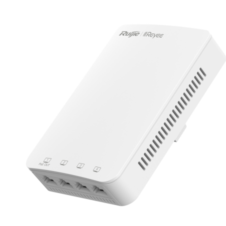 Reyee - Wi-Fi Omnidirektionaler Wand-AP 5 - Frequenz 2.4 und 5 GHz - Übertragungsrate bis zu 1267 Mbps - Gigabit-Switch 4 int