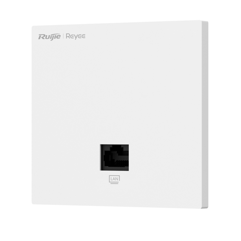 Reyee - Wi-Fi Omnidirectional Wall AP 5 - Supports 802.11 b/g/n/ac Wave 1 and 2 2.4GHz and 5GHz - Transmission rate up to