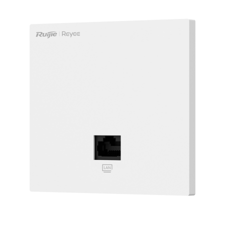Reyee - Wi-Fi Omnidirectional Wall AP 5 - Supports 802.11 b/g/n/ac Wave 1 and 2 2.4GHz and 5GHz - Transmission rate up to
