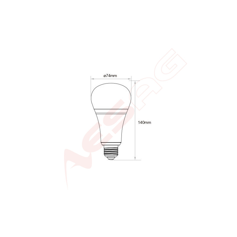 Synergy 21 LED Retrofit E27 12W RGB-WW lamp with radio and WLAN *Milight/Miboxer* - 148493 - 1
