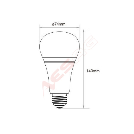 Synergy 21 LED Retrofit E27 12W RGB-WW lamp with radio and WLAN *Milight/Miboxer* - 148493 - 1