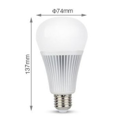 Synergy 21 LED Retrofit E27 9W RGB-WW (RGB-CCT) Lampe mit Funk und WLAN *Milight/Miboxer* - 149923 - 1