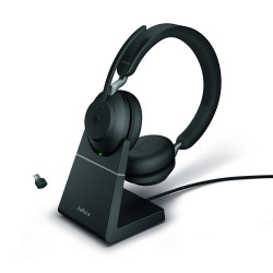Jabra Evolve 2 65 Link380a MS Stereo Stand Black Jabra - Artmar Electronic & Security AG 