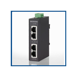Microsens Entry Line compact PoE+ industrial injector for DIN rail, MS656030 MICROSENS - Artmar Electronic & Security AG