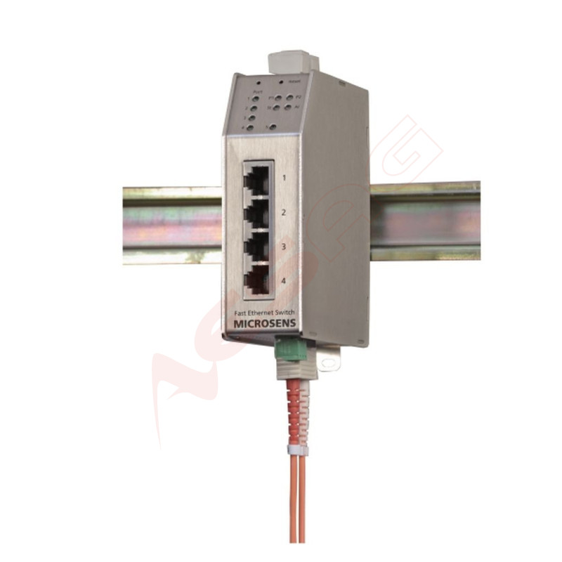 Microsens Profi Line Switch industrial FE, PoE, 4xRJ45, 2xST, MS650461PM-48 MICROSENS - Artmar Electronic & Security AG 