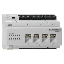 Rutenbeck Switch für REG/DIN-Montage, 10x 10/100/1000M(4x RJ45), SR 10TX GB PoE, Rutenbeck - Artmar Electronic & Security AG 