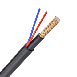Kombiniertes Kabel - Micro RG59 + Stromversorgung - Rolle...