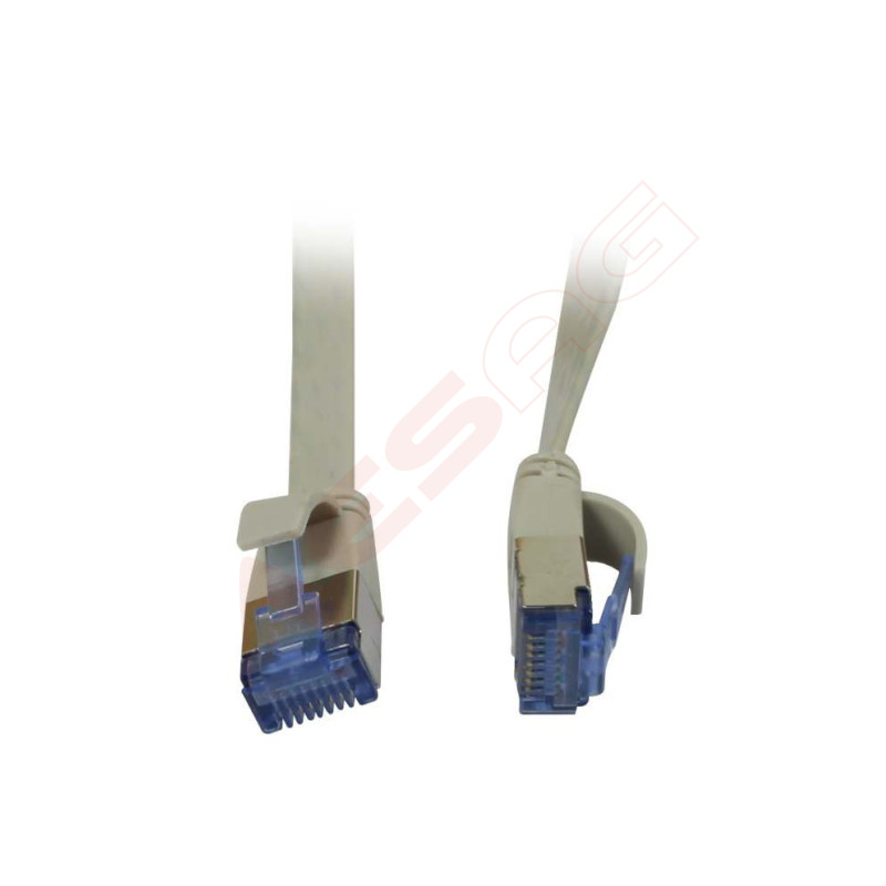 Patchkabel RJ45, CAT6A 500Mhz, 0.15m, grau, U/FTP, flach, AWG32, Synergy 21 Synergy 21 Kabel, Dosen, etc. - Artmar Electronic & 