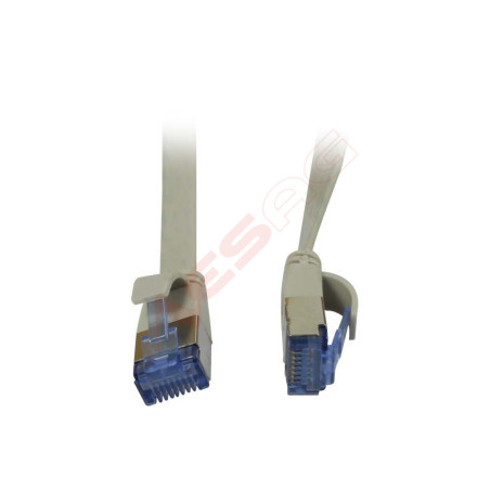 Patchkabel RJ45, CAT6A 500Mhz, 0.15m, grau, U/FTP, flach, AWG32, Synergy 21 Synergy 21 Kabel, Dosen, etc. - Artmar Electronic & 