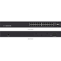 Ubiquiti EdgeSwitch 24 / Lite / 24 Gigabit RJ45 Ports / 2 SFP Ports / 1 Serial Port / ES-24-Lite Ubiquiti - Artmar Electronic &