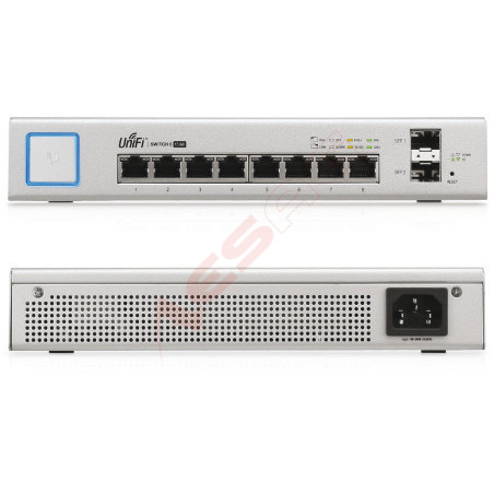 Ubiquiti UniFi Switch / 8 Port / 150W / PoE / 2 SFP / US-8-150W  - 127663 - 1