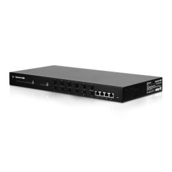 Ubiquiti EdgeSwitch 16 / 12 SFP+ Ports / 4 RJ45-10G / 1 Serial Port / ES-12F Ubiquiti - Artmar Electronic & Security AG