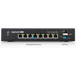 Ubiquiti EdgeSwitch 8 / 8 Gigabit RJ45 Ports / 2 SFP Ports / 150W / ES-8-150W Ubiquiti - Artmar Electronic & Security AG