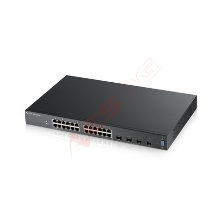 Zyxel Switch XGS2210-28, 24x Gigabit Ports, 4x SFP+ 10G, full managed, lüfterlos, L2 ZyXEL - Artmar Electronic & Security AG 