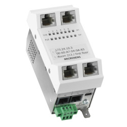 Microsens Installationswitch GBE 6 Port, vert.. Einbau, 5xRJ45, 1xSC duplex, PoE+, MS440212PM-48G6+ MICROSENS - Artmar Electroni